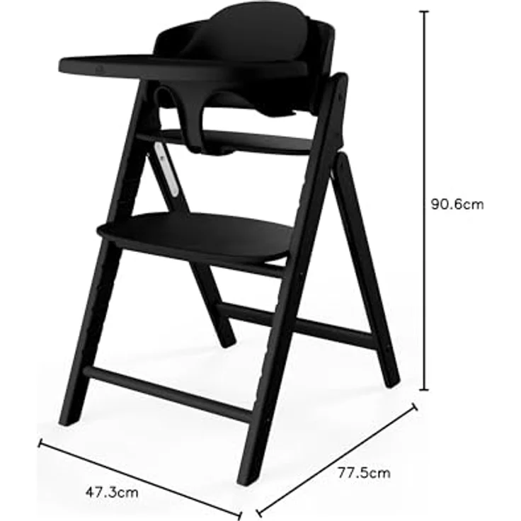 Cybex Click & Fold 4-in-1 Hochstuhl (inkl. Bouncer, Babyset u. Tablet) Stunning Black – Bild 9