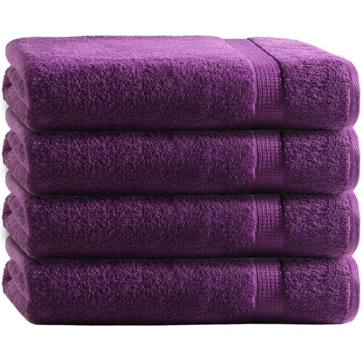 TRENDBUY24 Handtuch Set Handtücher Duschtücher Gästetücher Baumwolle Frottee Premium 4er Set, 100% Baumwolle (4-St), Duschtuch – Bild 1