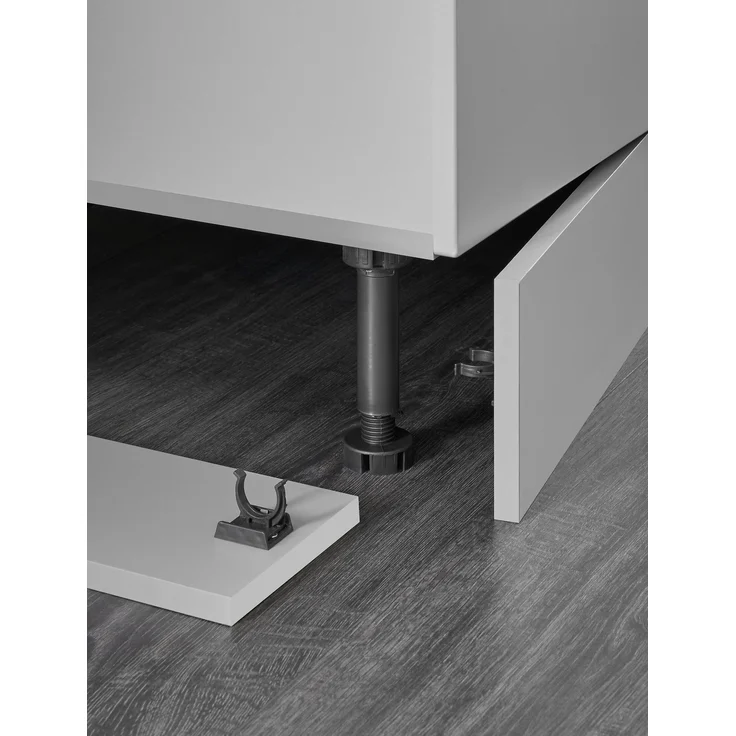 Küchenzeile >Denver< E-Geräte, Spülbecken, Grau / Grau matt - 280x211x60cm (BxHxT) – Bild 10