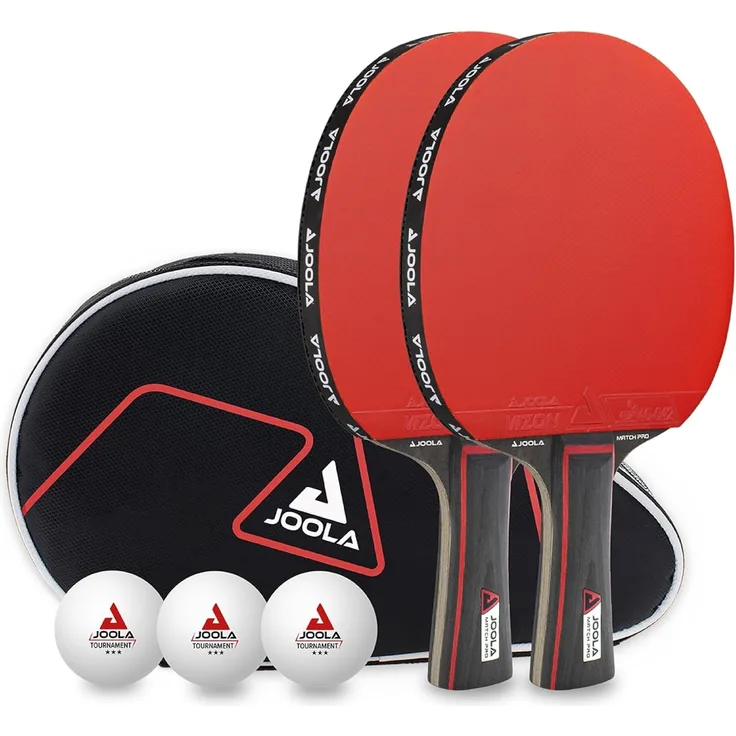 Joola Tischtennisschläger Tischtennis-Set Duo Pro (Set, 6-tlg, mit Bällen, mit Tasche)