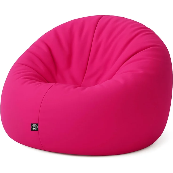 PATCH HOME 2-in-1 Sitzsack Sessel - Gaming Bean Bag mit Reißverschluss - Bereits befüllt, Ergonomisch & Robust für Kinder & Erwachsene - Indoor & Outdoor, Wetterfest (Magenta, 155cm) – Bild 1