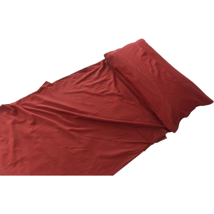 Origin Outdoors Sleeping Liner Baumwolle, Deckenform, bordeaux – Bild 2