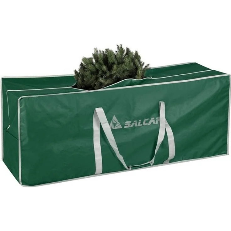 Salcar Künstlicher Weihnachtsbaum Aufbewahrungstasche für Weihnachtsbaum bis zu 240 cm, Transporthülle, 130 x 40 x 50 cm Aufbewahrungstasche, Reißfest, Wasserdicht – Bild 4
