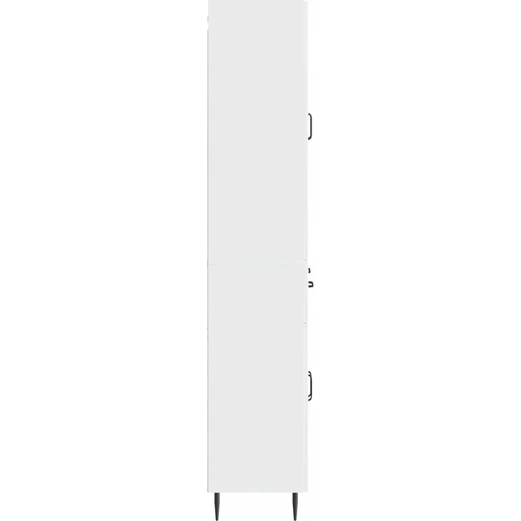 vidaXL Schrankset 2 pcs Hochglanz Weiß 66 x 34,5 x 89,5 cm 3416668 – Bild 5