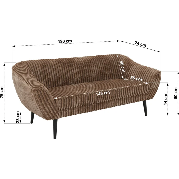 Wohnzimmerset Möbelset PIRS 3-3, Armlehnen, Wellenfederung, schwarze Füße, Dreisitzer Sofa, Polstermöbel Set - Hellgrau Velvet – Bild 5