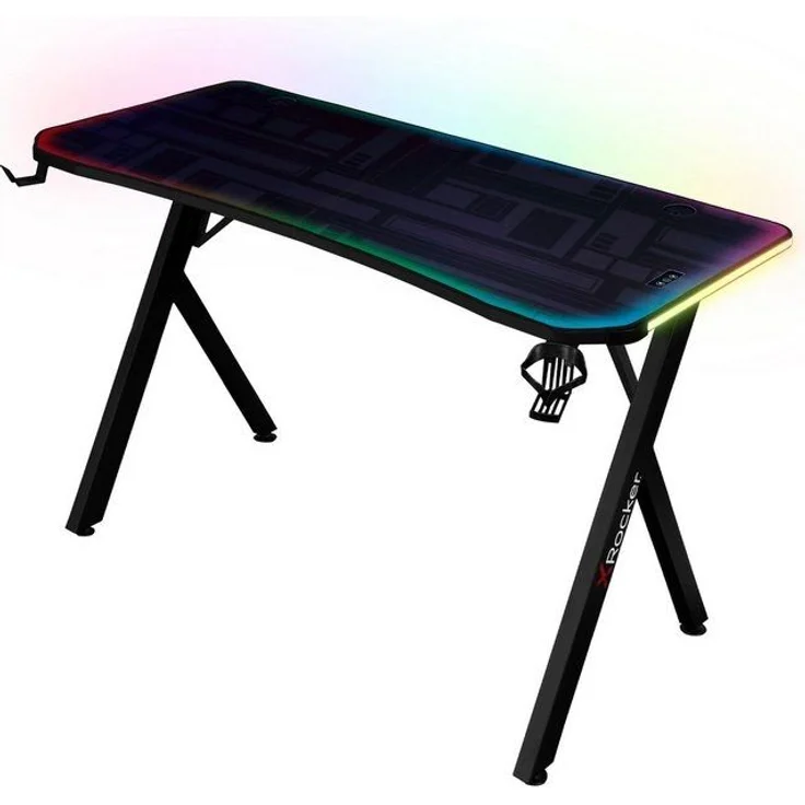 X Rocker Gamingtisch Lumio RGB - Gaming Schreibtisch mit Beleuchtung & App-Steuerung – Bild 4