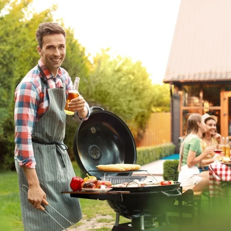 Relaxdays Aluschalen Grill 50er Set, 4,5 x 31 x 21 cm – Bild 3
