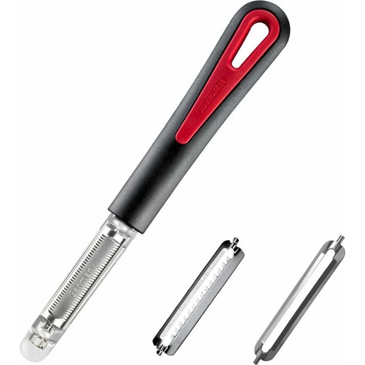 WESTMARK Sparschäler Set, 3-tlg.: 1 Tomaten-/Kiwischäler + 1 Julienne-Klinge + 1 Standard-K – Bild 2