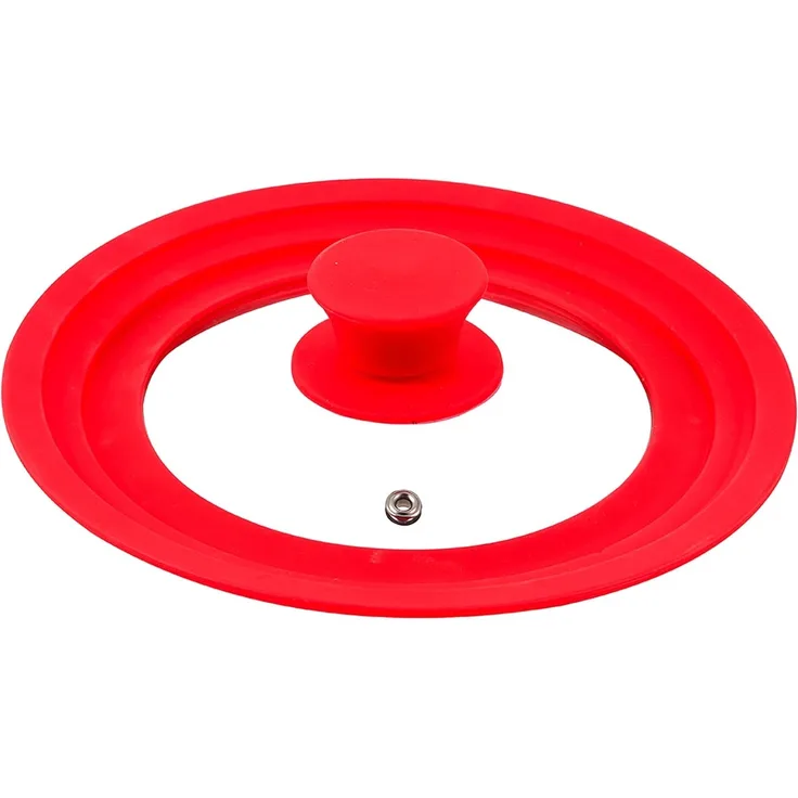 San Ignacio Q3253 Universaldeckel (16 18 20 cm), Glas, Rot