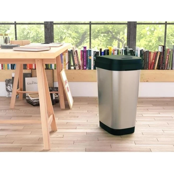 KISS Mülleimer, Stahl, Steel, 43. 5x32. 5x89. 5 – Bild 3