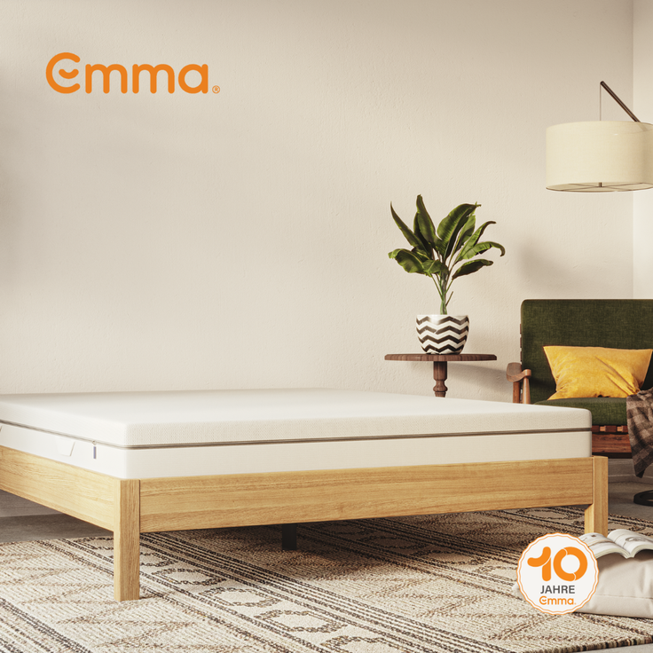Emma 'One Hart' Viscoschaum-Matratze, 160x200 cm, 85 % Polyester / 15 % Polypropylen, Weiß – Bild 11