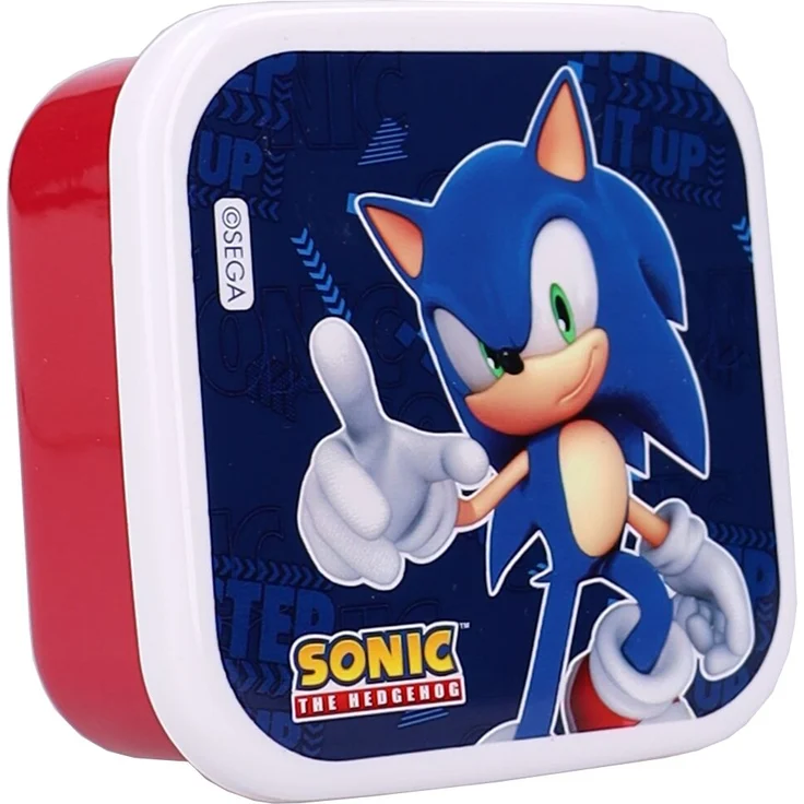 Sonic 3 Teilig Lunchbox Set Fresh Bites für Schule und Freizeit – Bild 4