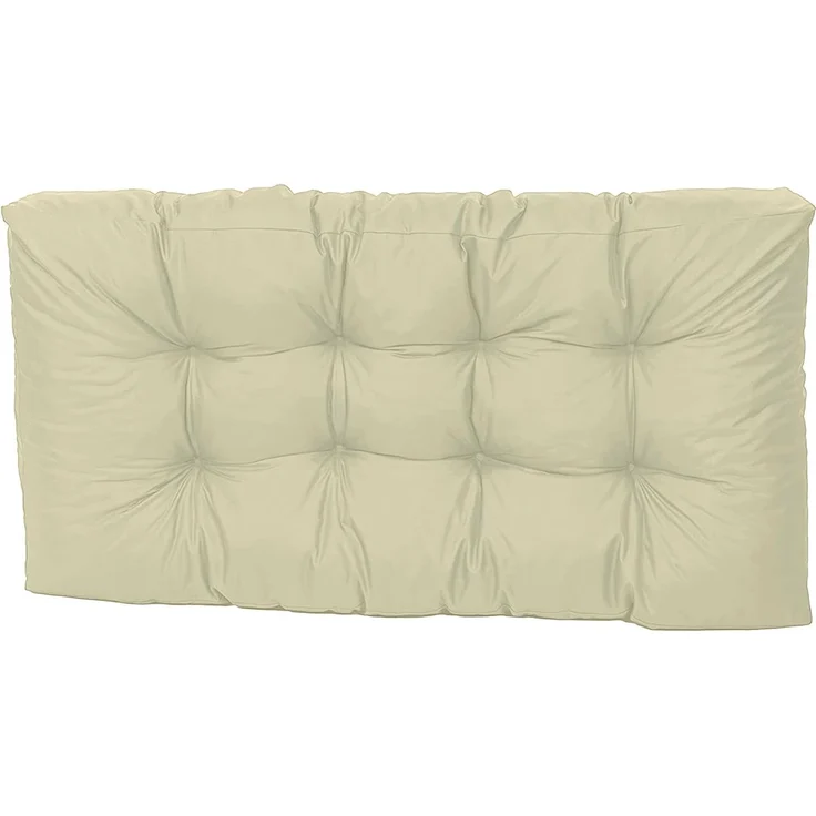 TexDeko® Garden Palettenkissen wasserabweisend UV - beständig Premium Sitzkissen gesteppt 120 x 50 x 18 cm Palettenauflage für Europaletten Palettenmöbel Palettenpolster (Sand)