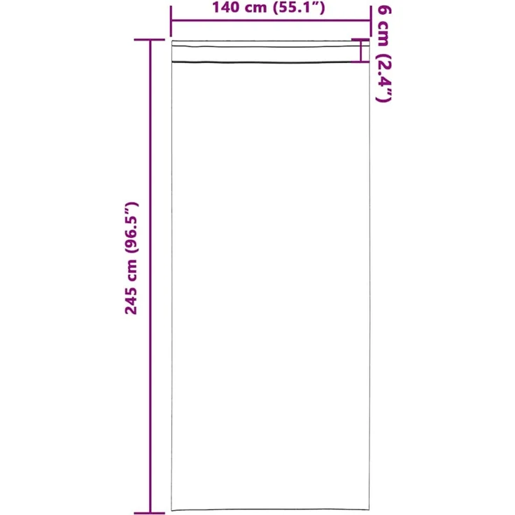 vidaXL Verdunkelungs-Vorhänge mit Ringen 2 stk. Terrakotta Polyester 4107526 – Bild 9