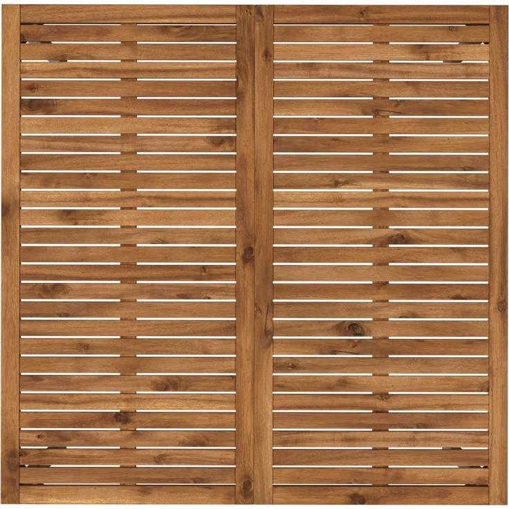 vidaXL Gartentisch NAARDEN Natur und Weiß 110 x 108,5 x 75 cm 901317 – Bild 4