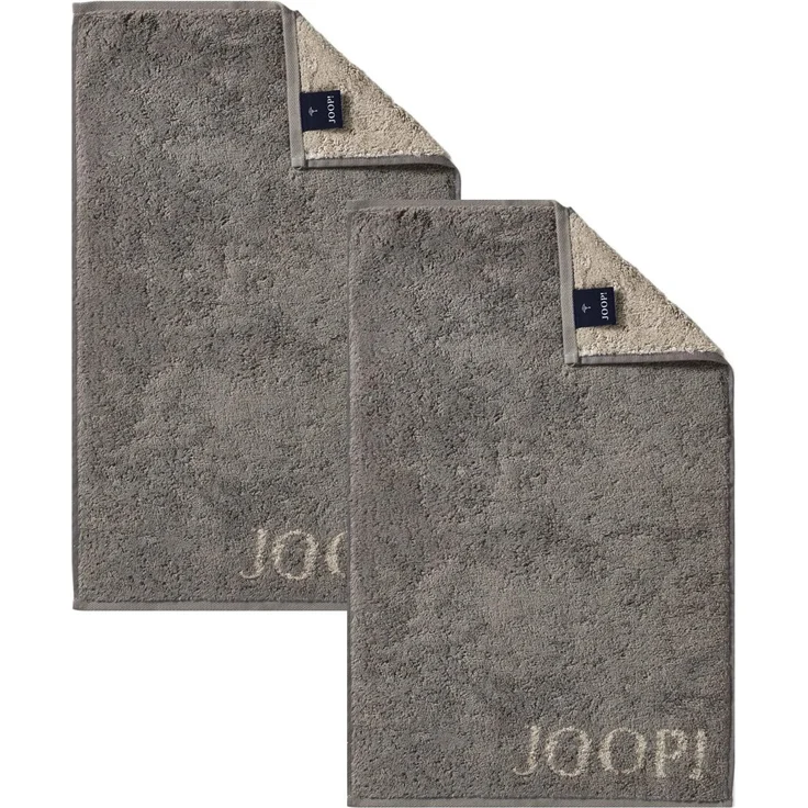 2 Stück Joop! Gästetuch Classic Graphit Taupe 1600-70 30x50 – Bild 1