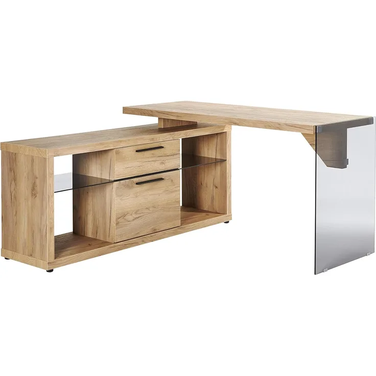 Amazon Marke - Movian Salto - Eckschreibtisch, 114,8 x 140 x 74 cm