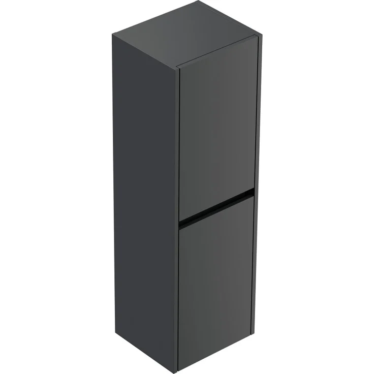 Badezimmer Hochschrank 112cm Softclose Taifun zur Wandmontage grafit : Grafit – Bild 3