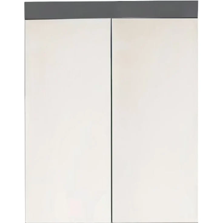 Trendteam 'Amanda' Spiegelschrank, Holz, 77 x 17 x 60 cm, Grau Hochglanz – Bild 1