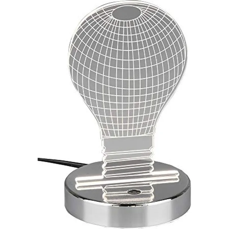 Reality Leuchten LED Tischleuchte Bulb, chrom