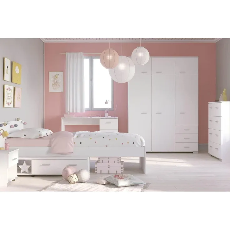 Parisot Galaxy 151A Jugendzimmer- tlg Set Kleiderschrank, Bett, Nachtkonsole.