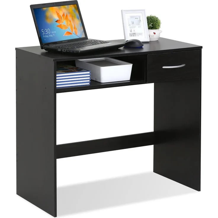 Furinno JAYA Computer/Schreibtisch mit Schublade, Holz, Espresso, 39. 5x81. 79x74. 09 cm