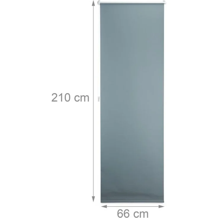 Relaxdays Verdunkelungsrollo grau 60 bis 120 breit – Bild 3