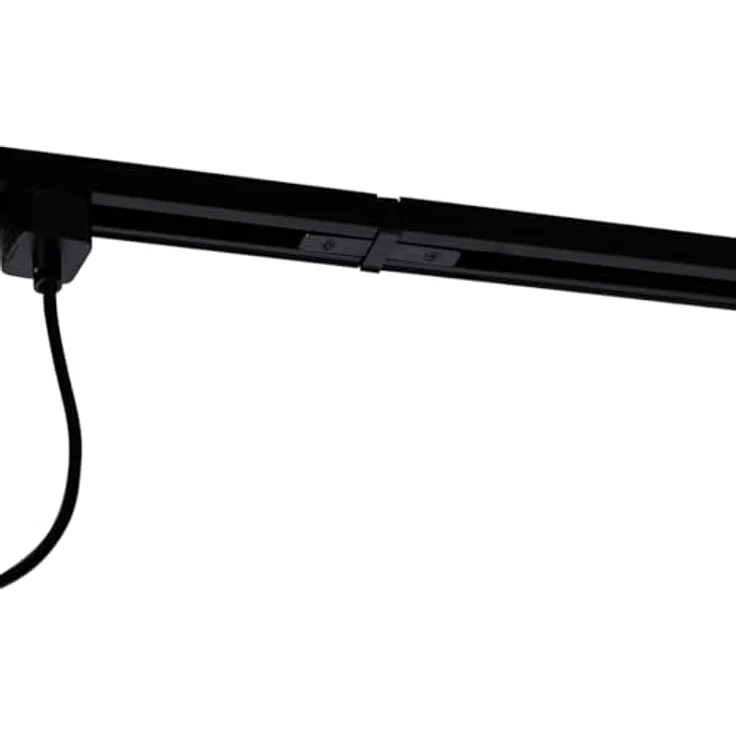 Qazqa Iconic Cavalux Schienensystem Lampen Komplettset, 5-flammige Deckenstrahler in Schwarz, 286cm, dimmbar, E27 Fassung, ideal für Küche und Büro – Bild 3