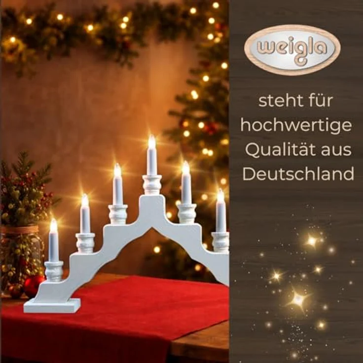 Weigla LED Lichterbogen Schwede, Made in Germany (1-tlg), 7-flammig – Bild 7