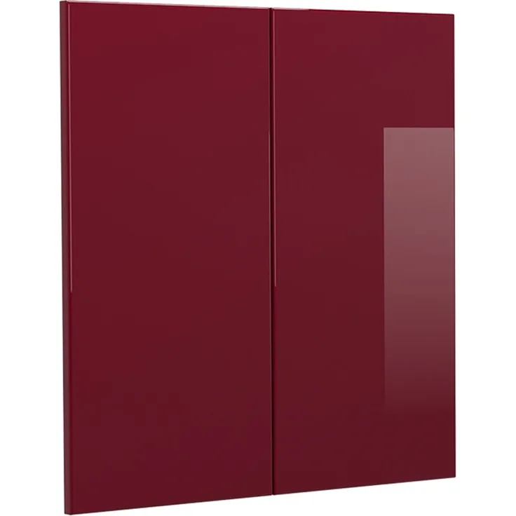 Küchenfront R-Line Rot Hochglanz 59.2 x 59 cm Möbelfront für den Hängeschrank Vicco