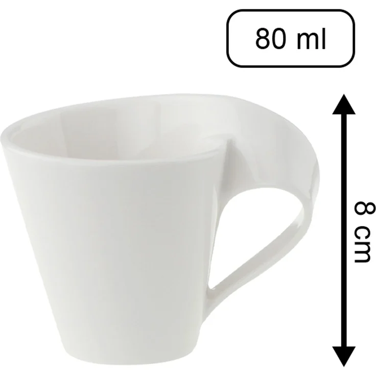 Villeroy & Boch NewWave Espressotasse mit Untertasse 80 ml – Bild 2