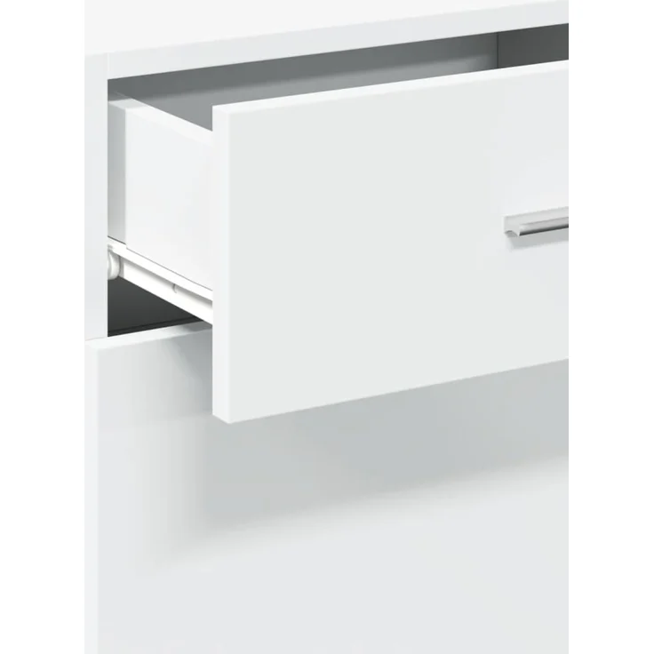vidaXL Sideboard Weiß 50x42,5x93 cm Holzwerkstoff 846292 – Bild 9