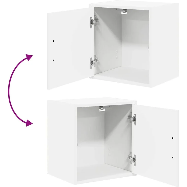 vidaXL Garagen-Wandschrank, Holzwerkstoff Weiß, 40 x 30 x 41 cm – Bild 8