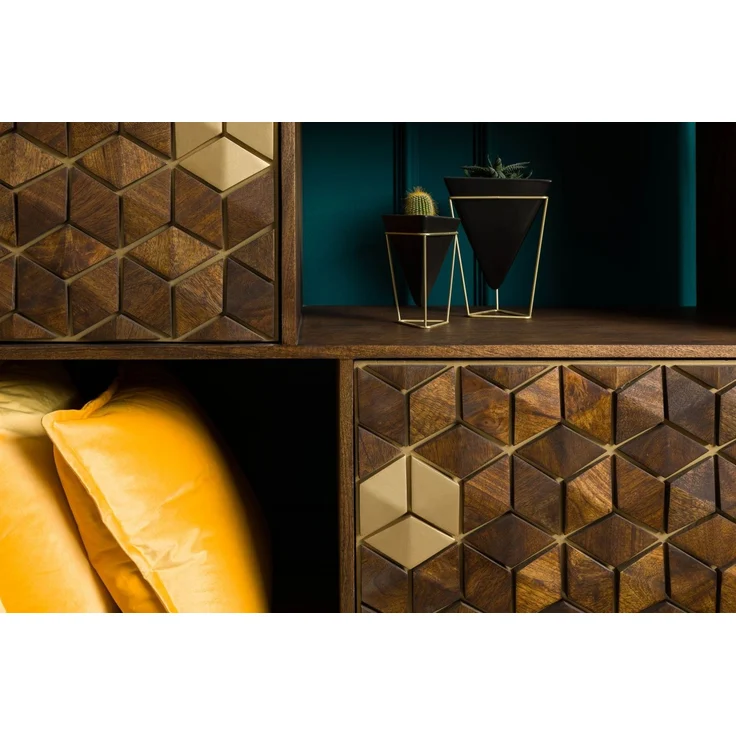 Regal Mango 130x40x142,5 braun geölt DIAMOND #219 – Bild 7