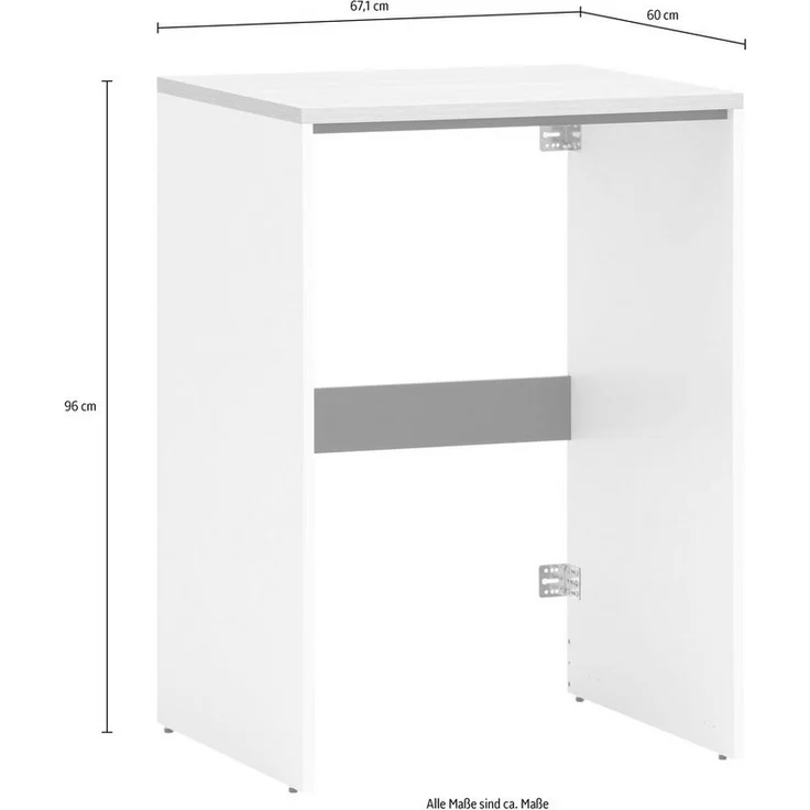 Schildmeyer Waschmaschinenumbau Solea 158881, anthrazit, 67,1 x 60 x 96 cm – Bild 3