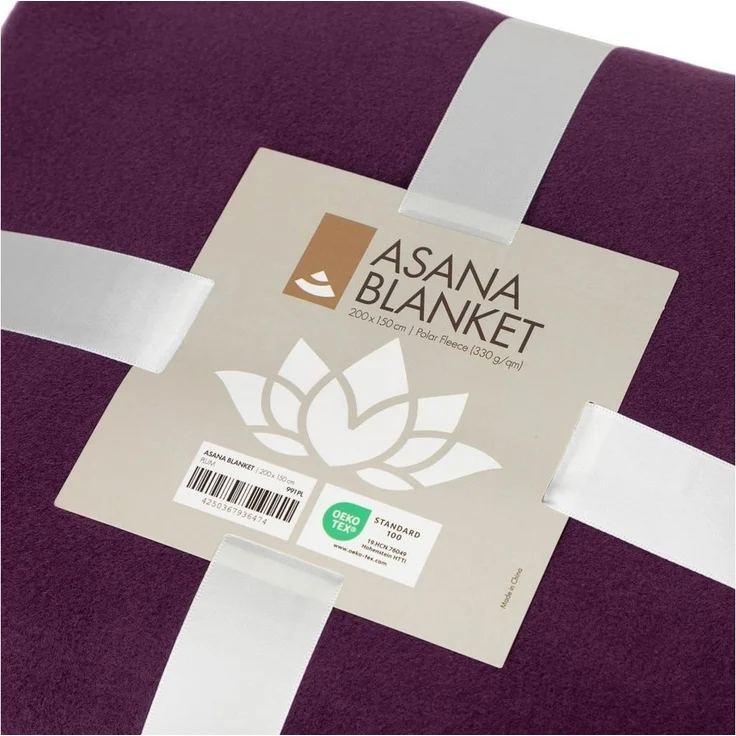 Wohndecke Yogadecke ASANA BLANKET dunkel aubergine, bodhi – Bild 3