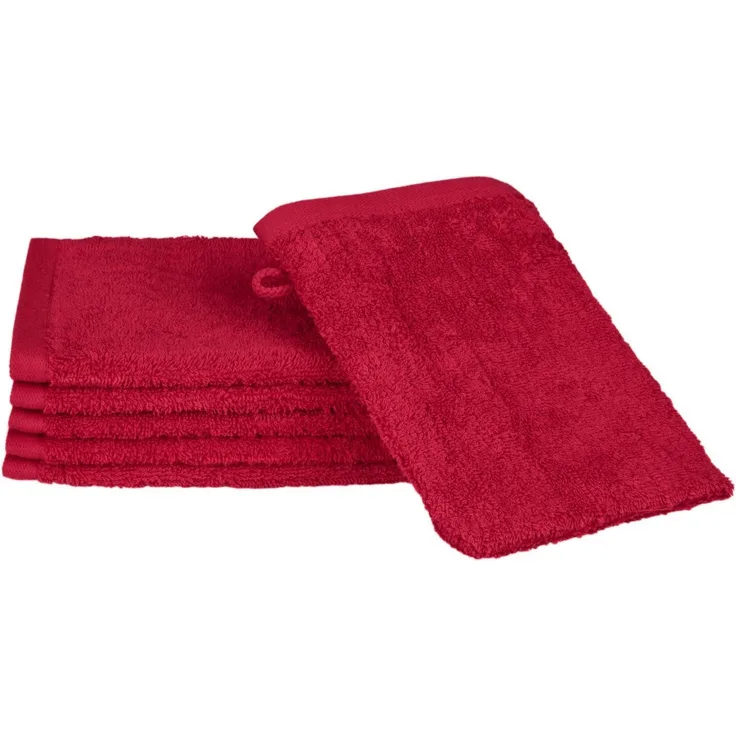 ROSS Waschhandschuh Premium, (6-St), 100% Baumwolle