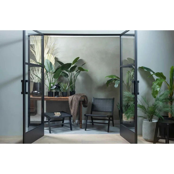 Hocker Puk aus Aluminium, Schwarz – Bild 2