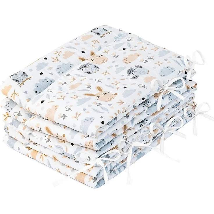 Amilian Bettnestchen Bettumrandung (Made in EU) 420x30 cm - für Babybett 140x70 cm geeignet, (140 x 70 cm geeignet (rundherum) mit Kantenschutz, Nestchen), Umrandungen – Bild 5