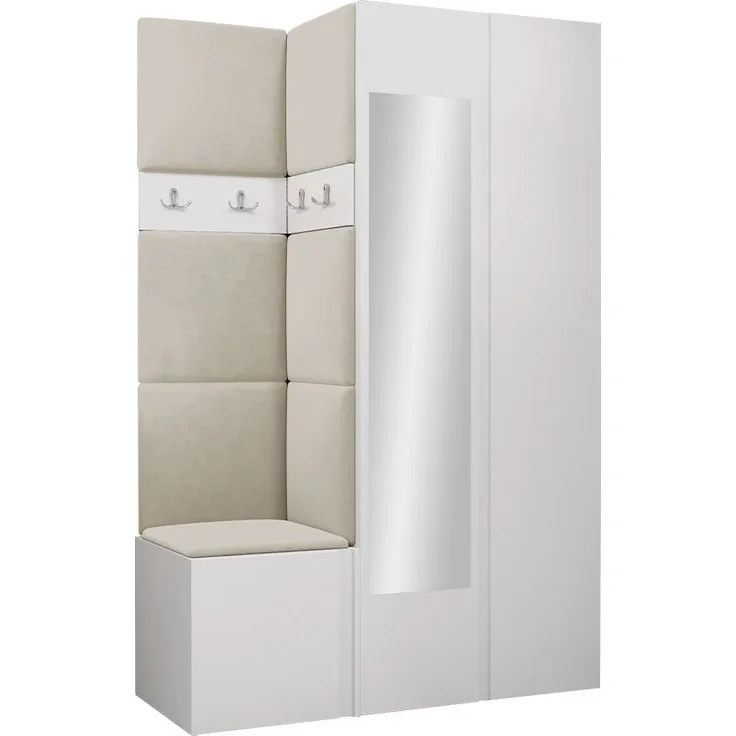 Garderoben-Set Monati XXVI (Farbe: Weiß, Manila 02)