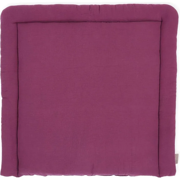 KraftKids Wickelauflage in Musselin purpur, Wickelunterlage 75x70 cm (BxT), Wickelkissen