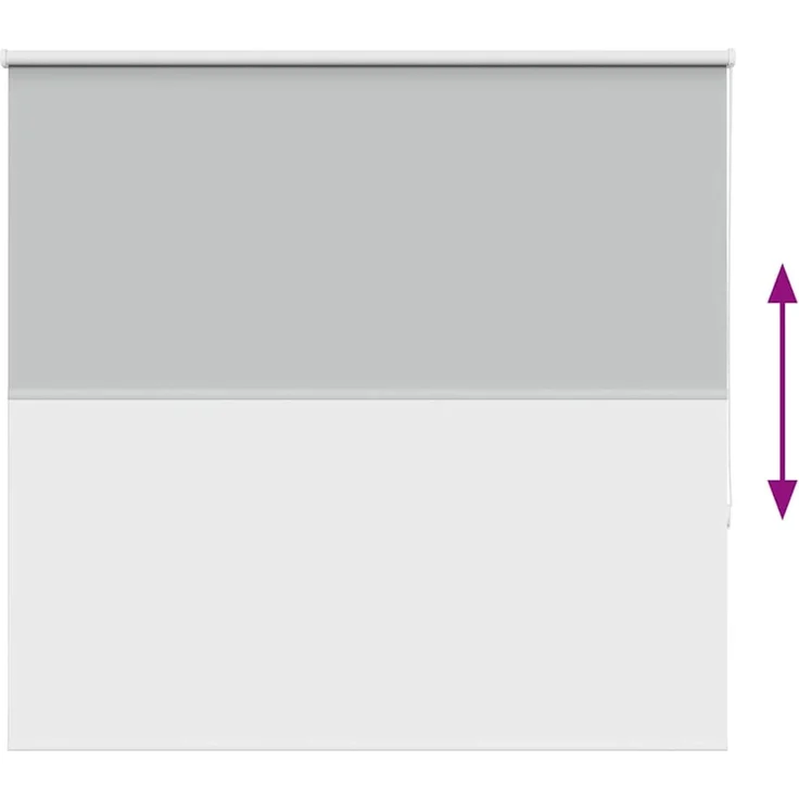vidaXL Verdunkelungsrollo Hellgrau 155x175cm Stoffbreite 151,6cm 4011425 – Bild 8