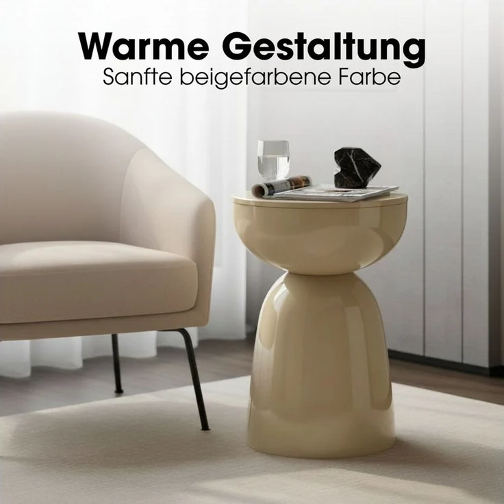Mica Decorations Beistelltisch Mica Decorations Elliot Beistelltisch – 45x32 cm Beige – Bild 4