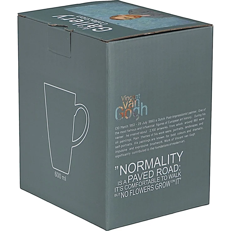 DUO ART GALLERY Becher 650 ml PORTRAIT OF Van Gogh, New Bone China Porzellan – Bild 4