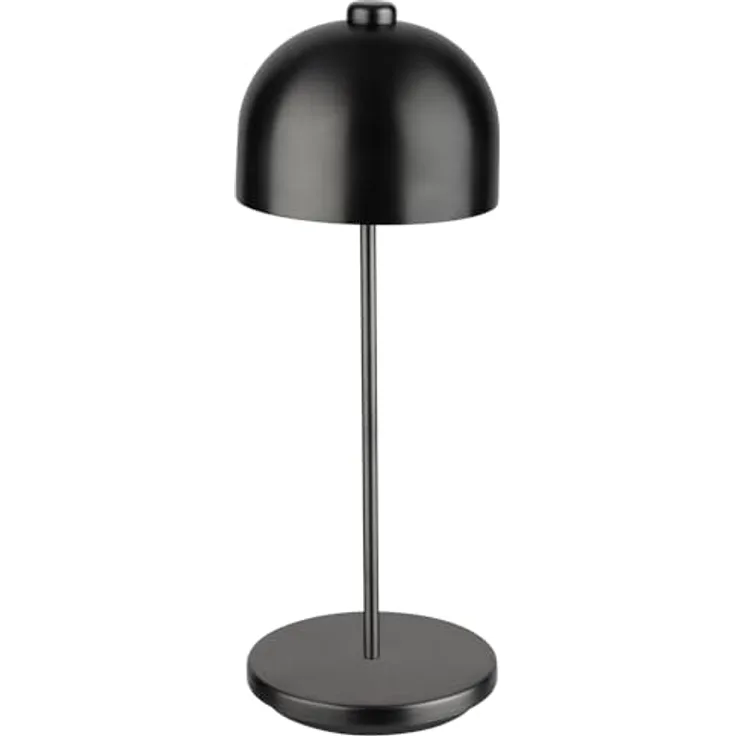 APS JOSEF MINI LED Akku-Tischleuchte schwarz, dimmbar, 3,2 W, 270 Lumen, mit Fernbedienung und Ladestation