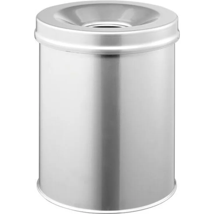 Durable 'Safe' Papierkorb, Stahl, Silber, 15 Liter