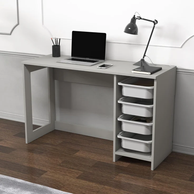 Skye Decor 'Hero - Grey' Schreibtisch, Grau, 120 x 73 x 45 cm – Bild 5
