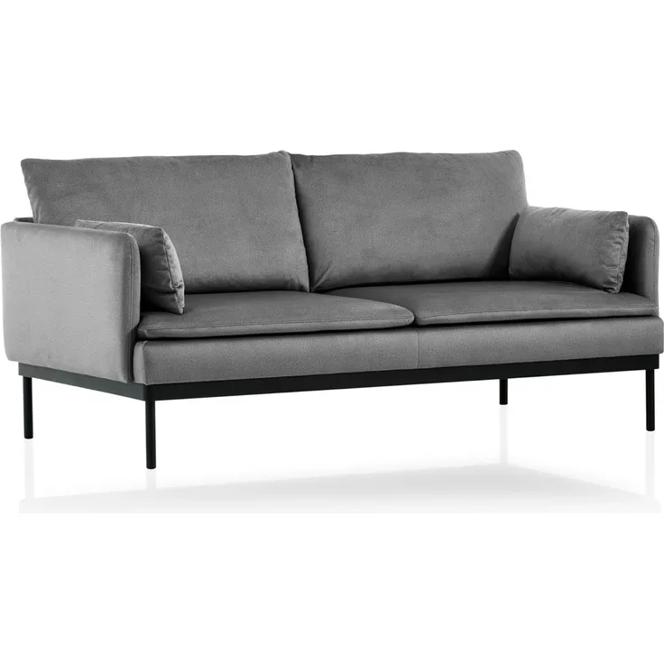 Traumnacht Lyon Sofa 2-Sitzer im modernen Loft Design, anthrazit, produziert nach deutschem Qualitätsstandard, leichter Aufbau