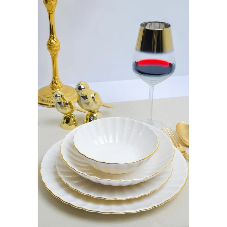 Hermia Concept Geschirr-Set Derya (24-tlg), 6 Personen, Porzellan, 24 Teile, für 6 Personen – Bild 3