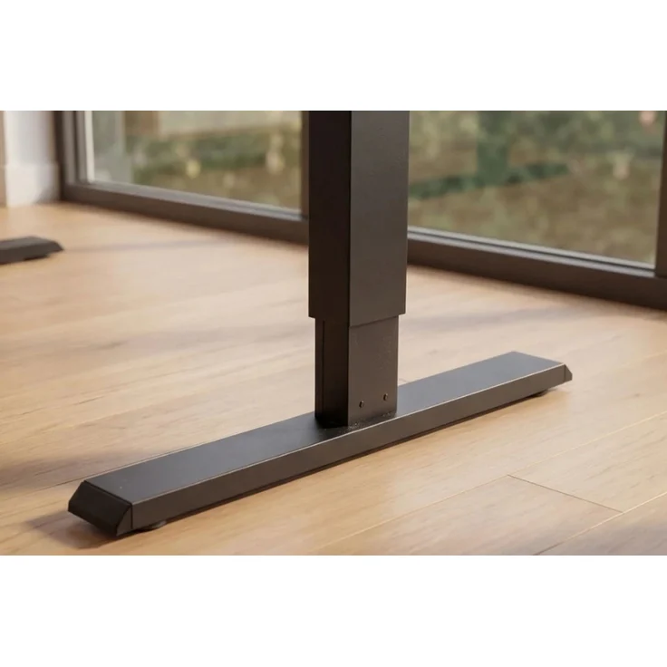 Höhenverstellbarer Schreibtisch KANTOR 140cm elektrisch Eiche Metallgestell – Bild 8
